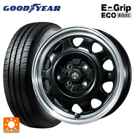 即日発送 スズキ ハスラー(MR52/92S)用 175/65R15 84H グッドイヤー エフィシェントグリップ エコ EG02 # ランドフット SWZ グロスブラックリムポリッシュ 新品サマータイヤホイール 4本セット