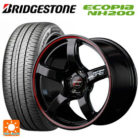 【最大3万円OFFクーポン 6/11 1:59迄】BMW 2シリーズ アクティブツアラー(F45)用 225/45R18 95W XL ブリヂストン エコピア NH200 正規品 RMPレーシング R50 ブラック/リムレッドライン 新品サマータイヤホイール 4本セット