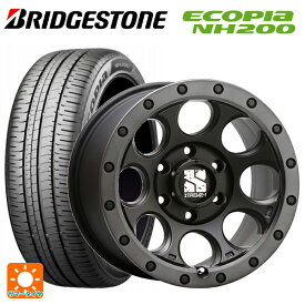 トヨタ ヴォクシー(90系)用 215/45R18 93W XL ブリヂストン エコピア NH200 正規品 # エクストリームJ XJ03 Flat Black Smoke 新品サマータイヤホイール 4本セット