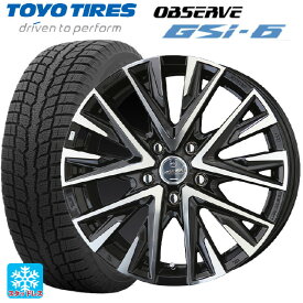 トヨタ ハリアー(80系)用 225/60R18 100Q トーヨー オブザーブ GSI-6 スマック レジーナ サファイアブラックポリッシュ 新品スタッドレスタイヤホイール 4本セット