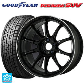 【最大3万円OFFクーポン 6/11 1:59迄】トヨタ ハリアー(80系)用 225/55R19 99Q グッドイヤー アイスナビ SUV エモーション ZR10 BLKLC 新品スタッドレスタイヤホイール 4本セット