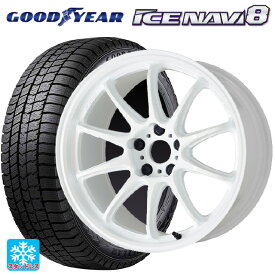 185/60R15 84Q グッドイヤー アイスナビ8 ワーク エモーション ZR10 AZW 15-6J 国産車用 スタッドレスタイヤホイール4本セット