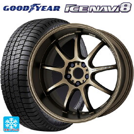 【最大3万円OFFクーポン 5/27 1:59迄】スバル レガシィアウトバック(BS系)用 225/55R18 98Q グッドイヤー アイスナビ8 エモーション D9R AHG 新品スタッドレスタイヤホイール 4本セット