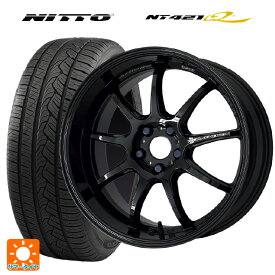 トヨタ ハリアー(80系)用 225/60R18 104V XL ニットー NT421Q エモーション D9R BLK 新品サマータイヤホイール 4本セット