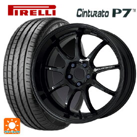 235/45R18 94W ピレリ チンチュラートP7 ワーク エモーション D9R BLK 18-8.5J 国産車用 サマータイヤホイール4本セット