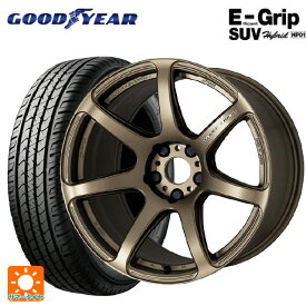 トヨタ ハリアー(80系)用 225/60R18 100H グッドイヤー エフィシェントグリップSUV HP01 # エモーション T7R AHG 新品サマータイヤホイール 4本セット