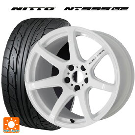 【4/25限定 抽選で最大100％ポイントバック】スバル BRZ(ZD8)用 215/45R17 91W XL ニットー NT555 G2 エモーション T7R WHT 新品サマータイヤホイール 4本セット