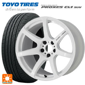 トヨタ ヤリスクロス(10系)用 215/50R18 92V トーヨー プロクセス CL1 SUV エモーション T7R WHT 新品サマータイヤホイール 4本セット