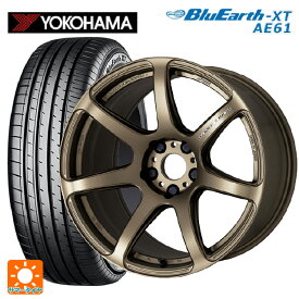 トヨタ ハリアー(80系)用 225/60R18 100H ヨコハマ ブルーアースXT AE61 エモーション T7R AHG 新品サマータイヤホイール 4本セット