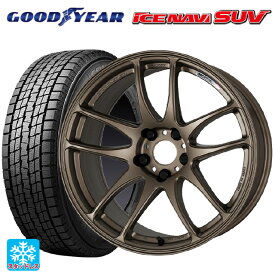 【最大3万円OFFクーポン 6/11 1:59迄】トヨタ ハリアー(80系)用 225/60R18 100Q グッドイヤー アイスナビ SUV エモーション CR極 AHG 新品スタッドレスタイヤホイール 4本セット