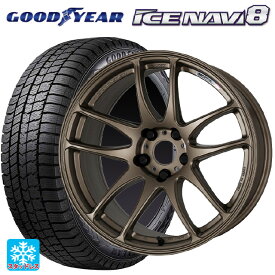 【最大3万円OFFクーポン 6/11 1:59迄】トヨタ ノア(90系)用 215/45R18 89Q グッドイヤー アイスナビ8 エモーション CR極 AHG 新品スタッドレスタイヤホイール 4本セット