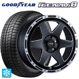 225/45R17 91Q グッドイヤー アイスナビ8 タナベ SSR ディバイド TR-6 フラットブラックポリッシュ 17-7J 国産車用 スタッドレスタイヤホイール4本セット