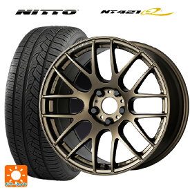 トヨタ ハリアー(80系)用 225/65R17 106V XL ニットー NT421Q エモーション M8R AHG 新品サマータイヤホイール 4本セット