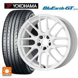 トヨタ プリウス(60系)用 195/60R17 90V ヨコハマ ブルーアースGT AE51 エモーション M8R WHT 新品サマータイヤホイール 4本セット