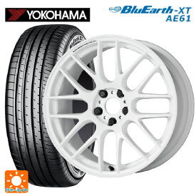 4/20限定 エントリーで最大100％ポイントバック235/55R19 105V XL ヨコハマ ブルーアースXT AE61 ワーク エモーション M8R WHT 19-8.5J 国産車用 サマータイヤホイール4本セット