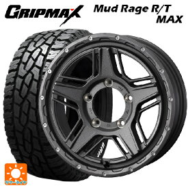 スズキ ジムニー(64系)用 185/85R16 105/103Q グリップマックス マッドレイジ RTマックス ホワイトレター マッドヴァンス07 FLINT GRAY 新品サマータイヤホイール 4本セット