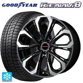 【最大3万円OFFクーポン 6/11 1:59迄】トヨタ ノア(90系)用 215/45R18 89Q グッドイヤー アイスナビ8 レイシーン プラバ 5X MBK/P 新品スタッドレスタイヤホイール 4本セット