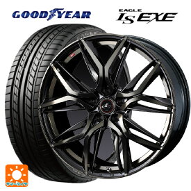 【最大3万円OFFクーポン 6/11 1:59迄】ホンダ ステップワゴン(RP6~8)用 225/40R18 92W XL グッドイヤー イーグル LS EXE # レオニス LM PBMC/TI 新品サマータイヤホイール 4本セット