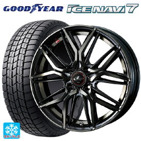 【最大3万円OFFクーポン 6/11 1:59迄】165/70R14 81Q グッドイヤー アイスナビ7 ウェッズ レオニス LM PBMC/TI 14-5.5J 国産車用 スタッドレスタイヤホイール4本セット