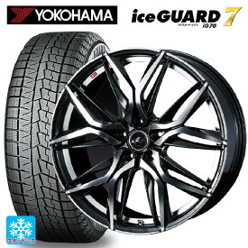 215/60R16 95Q ヨコハマ アイスガード7(IG70) ウェッズ レオニス LM PBMC 16-6.5J 国産車用 スタッドレスタイヤホイール4本セット