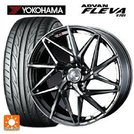 【4/25限定 抽選で最大100％ポイントバック】スズキ スイフトスポーツ(ZC33S)用 195/45R17 85W XL ヨコハマ アドバン フレバ V701 レオニス IT BMCMC 新品サマータイヤホイール 4本セット