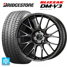 【4/25限定 抽選で最大100％ポイントバック】235/60R18 107Q XL ブリヂストン ブリザック DM-V3 正規品 エンケイ パフォーマンスライン PFM1 ダークシルバー 18-7.5J 国産車用 スタッドレスタイヤホイール4本セット