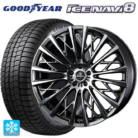 【最大3万円OFFクーポン 6/11 1:59迄】225/50R18 95Q グッドイヤー アイスナビ8 ウェッズ クレンツェ シュリット855エボ SBC/POL 18-7.5J 国産車用 スタッドレスタイヤホイール4本セット