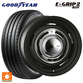 【4/14 20時〜 最大3万円OFFクーポン】ニッサン エクストレイル(32系)用 225/65R17 106V XL グッドイヤー エフィシェントグリップ 2 SUV ディーン クロスカントリー マットブラック 新品サマータイヤホイール 4本セット