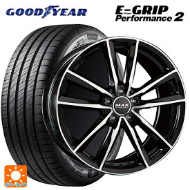 【最大3万円OFFクーポン 6/11 1:59迄】メルセデスベンツ Cクラス(W205)用 225/50R17 98W グッドイヤー エフィシェントグリップ パフォーマンス2 マック ブレーメンFF ブラックミラー 新品サマータイヤホイール 4本セット