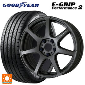 トヨタ ヤリスクロス(10系)用 215/50R18 92V グッドイヤー エフィシェントグリップ パフォーマンス2 エモーション T7R # MGM 新品サマータイヤホイール 4本セット