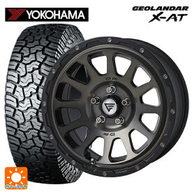 ミツビシ デリカD5(チューナーサイズ)(3DA系)用 235/70R16 104/101Q ヨコハマ ジオランダー X-AT G016 ブラックレター 正規品 エクシズルライン デルタフォース オーバル マットスモークポリッシュ 新品サマータイヤホイール 4本セット