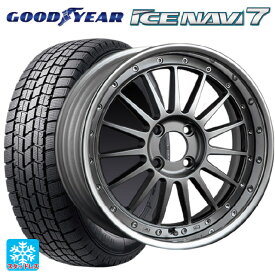 トヨタ プリウス(60系)用 195/60R17 90Q グッドイヤー アイスナビ7 SSR プロフェッサー TF1R チタンシルバー 新品スタッドレスタイヤホイール 4本セット