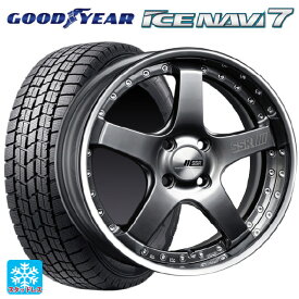 トヨタ プリウス(60系)用 195/60R17 90Q グッドイヤー アイスナビ7 SSR プロフェッサー SP4R チタンシルバー 新品スタッドレスタイヤホイール 4本セット