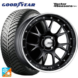 【6/4 20時〜 最大3万円OFFクーポン】185/60R16 86H グッドイヤー ベクターフォーシーズンズ ハイブリッド タナベ SSR プロフェッサー MS3R フラットブラック 16-6.5J 国産車用 オールシーズンタイヤホイール4本セット