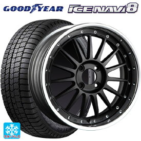 トヨタ プリウス(60系)用 195/60R17 90Q グッドイヤー アイスナビ8 SSR プロフェッサー TF1R フラットブラック 新品スタッドレスタイヤホイール 4本セット