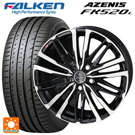 【6/4 20時〜 最大3万円OFFクーポン】トヨタ プリウス(50系)用 225/40R18 92Y XL ファルケン アゼニス FK520L スマック クレスト サファイアブラックポリッシュ 新品サマータイヤホイール 4本セット