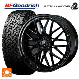 【5/30限定 最大3万円OFFクーポン】ニッサン エクストレイル(33系)用 235/60R18 108/104R BFグッドリッチ オールテレーン TA KO2 ブラックレター 正規品 ノヴァリス アセットエムワン ブラック/ゴールドピアス 新品サマータイヤホイール 4本セット