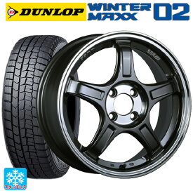 【最大3万円OFFクーポン 6/11 1:59迄】195/45R17 81Q ダンロップ ウィンターマックス 02(WM02) タナベ SSR GT X03 マシンドグラファイトガンメタ＋スモーククリア 17-7J 国産車用 スタッドレスタイヤホイール4本セット