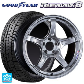 225/45R17 91Q グッドイヤー アイスナビ8 タナベ SSR GT X03 クロムシルバー 17-7J 国産車用 スタッドレスタイヤホイール4本セット