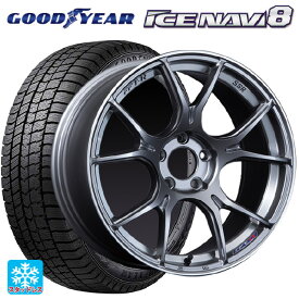 225/45R17 91Q グッドイヤー アイスナビ8 タナベ SSR GT X02 ダークシルバー 17-7J 国産車用 スタッドレスタイヤホイール4本セット