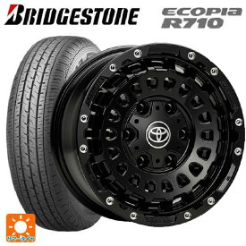 即日発送 トヨタ ハイエース(200系)用 195/80R15 107/105N ブリヂストン エコピア R710 正規品 LXCP モノブロック ジェットブラック 新品サマータイヤホイール 4本セット