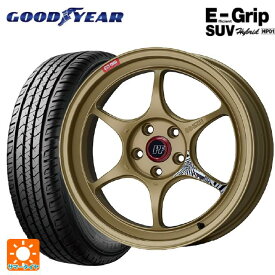 【5/25限定抽選で100％ポイントバック】ニッサン エクストレイル(33系)用 235/60R18 107V XL グッドイヤー エフィシェントグリップSUV HP01 パフォーマンスライン PF06 ゴールド 新品サマータイヤホイール 4本セット