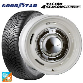 【4/14 20時〜 最大3万円OFFクーポン】ニッサン エクストレイル(32系)用 225/65R17 106V XL グッドイヤー ベクターフォーシーズンズ ジェン3 SUV ディーン クロスカントリー マーガレットホワイト 新品オールシーズンタイヤホイール 4本セット