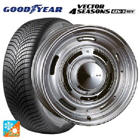 【4/14 20時〜 最大3万円OFFクーポン】ニッサン エクストレイル(32系)用 225/65R17 106V XL グッドイヤー ベクターフォーシーズンズ ジェン3 SUV ディーン クロスカントリー バーニッシュグレー 新品オールシーズンタイヤホイール 4本セット