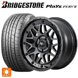 【6/4 20時〜 最大3万円OFFクーポン】即日発送 205/55R17 95V XL ブリヂストン プレイズ PX-RV2 正規品 # マルカサービス ナイトロパワー M29 スティンガー バレルブラック 17-7J 国産車用 サマータイヤホイール4本セット