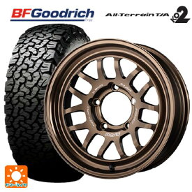 スズキ ジムニー(64系)用 215/70R16 100/97R BFグッドリッチ オールテレーン TA KO2 ホワイトレター 正規品 A LAP(エーラップ) 07X BR 新品サマータイヤホイール 4本セット