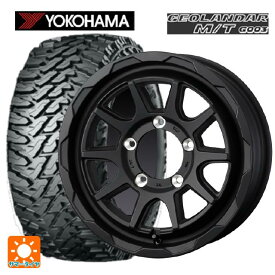 【6/4 20時〜 最大3万円OFFクーポン】2024年製 185/85R16 105/103Q ヨコハマ ジオランダー M/T G003 ウェッズ マッドヴァンス06 フルマットブラック 16-5.5J 国産車用 サマータイヤホイール4本セット