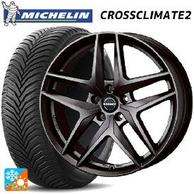 【5/25限定抽選で100％ポイントバック】メルセデスベンツ GLA(H247)用 235/55R18 104H XL VOL ミシュラン 正規品 クロスクライメイト2 ボルベット タイプ Z ダークグレーマット 新品オールシーズンタイヤホイール 4本セット