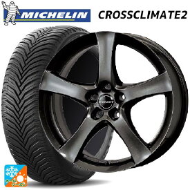 【5/25限定抽選で100％ポイントバック】メルセデスベンツ GLA(H247)用 235/55R18 104H XL VOL ミシュラン 正規品 クロスクライメイト2 ボルベット タイプ F ミストラルアンスラサイトグロッシー 新品オールシーズンタイヤホイール 4本セット