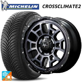 【5/30限定 最大3万円OFFクーポン】トヨタ ヤリス(10系)用 185/55R16 83V ミシュラン 正規品 クロスクライメイト2 ナイトロパワー H6 スラッグ ブラッククリア/ピアスドリルド 新品オールシーズンタイヤホイール 4本セット